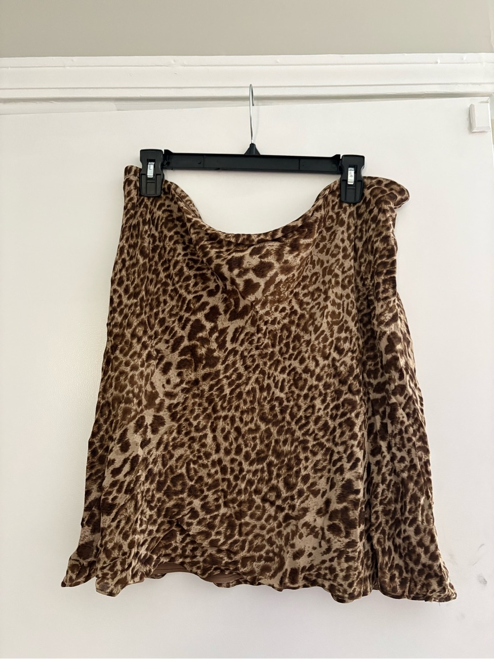Jones New York Brown Leopard Print A-Line Skirt